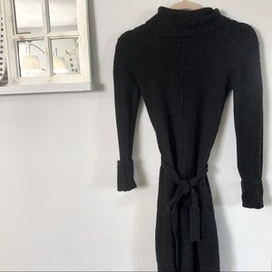 Turtle Neck Sweater Dress Black - 3/$15